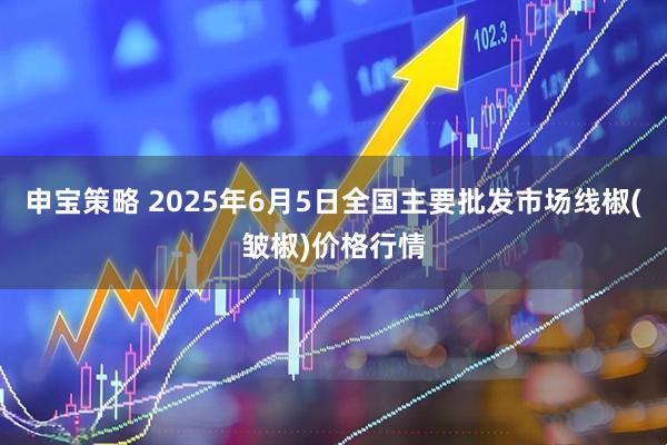 申宝策略 2025年6月5日全国主要批发市场线椒(皱椒)价格行情